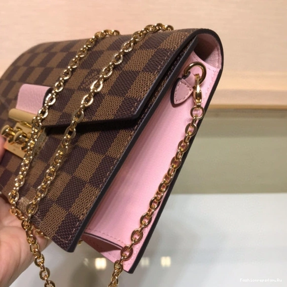 FS CHEAP LOUIS CROISETTE CHAIN WALLET VUITTON 0714